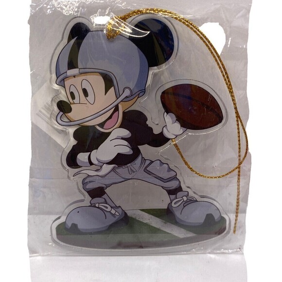 MICKEY Mouse Disney NFL Team Ornament 4”X3” Acrylic Christmas Ornament - Picture 1 of 2